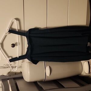 Forest Green cold shoulder light weight sweater